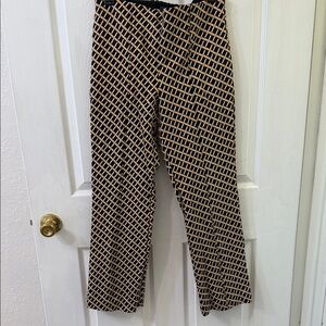 Anthropology Stylish Black and Tan Women's Pants